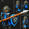ST3631-3636 Medieval series white horse robe knight Minifigures