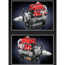 750 pcs MouldKing 10204 FE Sports Car V8 Engine (motor drive)