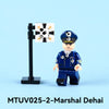 MTUV025-1 025-2 World War II Military Soldiers, Navy Marshals Minifigures
