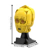 (Gobricks version) 609pcs MOC-141244 C-3PO head (Helmet collection style)