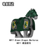 N811-812 Medieval Castle Green Dragon Wolf Knight War Horse Minifigures