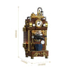 1091pcs HUIYOYOYI H1026 Vintage Steam Coffee Machine [Includes Rechargeable Battery Box & LED Light Strip]