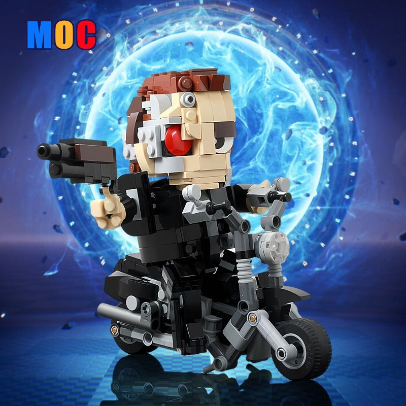 t joy fahrradtasche Gobricks version) 402 pcs MOC-166963 T-800+bike – Joy Bricks