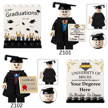 Z101-102 Graduation Season Bachelor's Uniform Graduate Minifigures