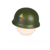 WWII US Army Officer Soldier Minifigure Helmet Weapon 5PCS
