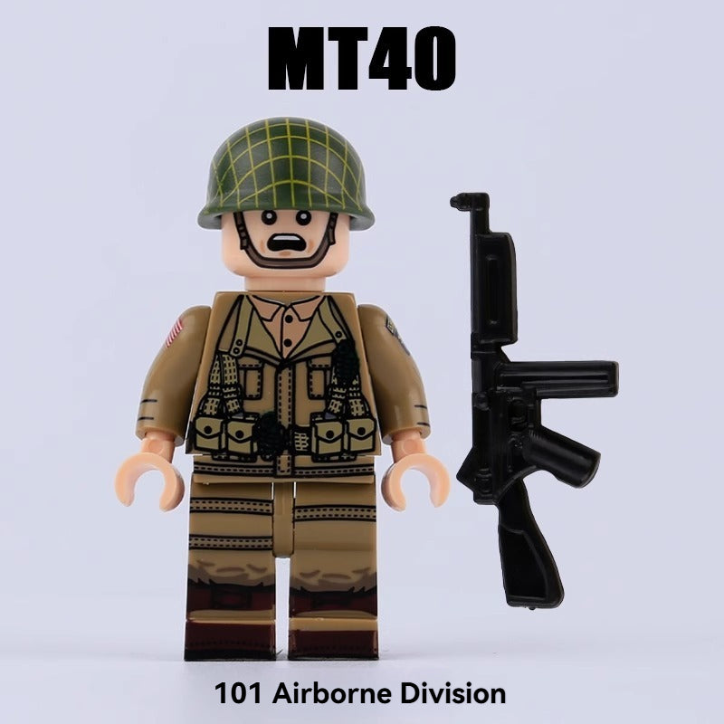 MT40-43 WWII American, French and German soldiers Air Force