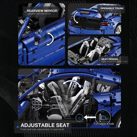 5480 pcs Reobrix 11010 Maserati GranTurismo 110 1:8