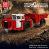 1730PCS MouldKing 17101/17102 Yellow Mining Articulated Dump Truck/Red Mining Articulated Dump Truck
