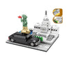 338pcs SY 5022 Q Scene Car：House of Parliament & Liberty & Wood State Guest Car