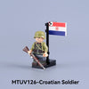 MTUV123-MTUV126 World War II foreign legion soldiers Minifigures