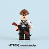 MTZ051-MTZ054 World War II French military personnel Minifigures