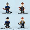 MTZ051-MTZ054 World War II French military personnel Minifigures