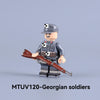 MTUV119-MTUV122 World War II foreign legion soldiers Minifigures