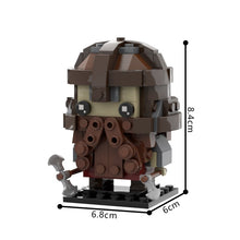 (Gobricks version) 195pcs MOC-99545 Gimli Brickheadz