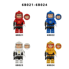 6B021-6B024 Biochemical and nuclear workers Minifigures