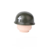 WWII US Army Officer Soldier Minifigure Helmet Weapon 5PCS