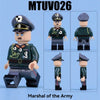 MTUV026 MTUV043 World War II military man Field Marshal Germany Army General Minifigures