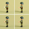 MTZ063-MTZ066 World War II Military Anti-Japanese War Soldier Infantry minifigures