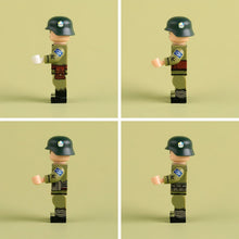 MTZ063-MTZ066 World War II Military Anti-Japanese War Soldier Infantry minifigures