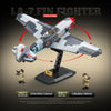 638pcs QUANGUAN 100286 LA-7 FIN FIGHTER