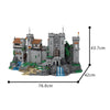 (Gobricks version) 8812PCS MOC-198048 Lion Knight's Castle (BASE UPGRADE) - OPEN CASTLE DESIGN