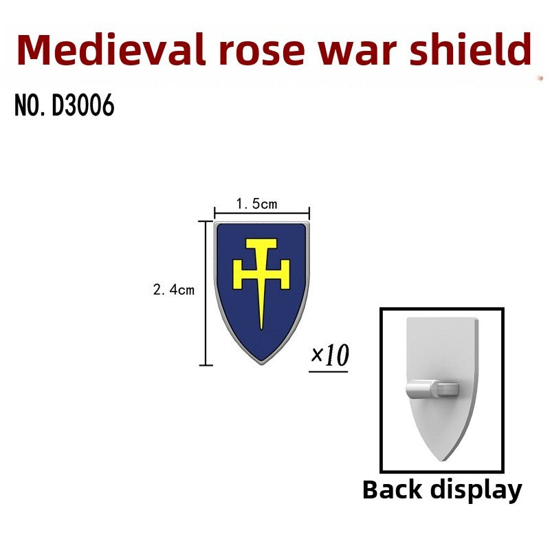 Sca Shields Roses D3006-3011 Medieval Rose Wars Man's Shield – Joy Bricks