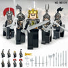 M8108-M8109-M8110-M8111 Medieval Ancient Rome Series Knight Military Castle Minifigures