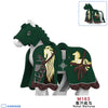 M163-170 Medieval knight's warhorse minifigures