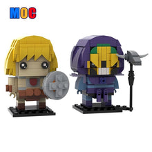 (Gobricks version) 416pcs MOC-201373 He-Man & Skeletor (Masters of the Universe) Brickheadz