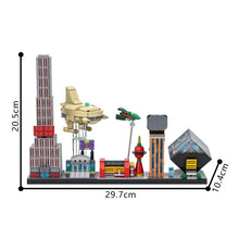 (Gobricks version) 759pcs MOC-85403 Futurama skyline