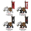 P8019-8022 Medieval series orc mount wolf with flag Minifigures