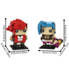 (Gobricks version) 439pcs MOC-211959 Jinx & Vi (Arcane)