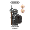 V1007 medieval castle gothic knight military soldier minifigures (new, updating)