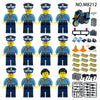 M8212 Thunder Action Police Minifigures