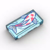 PARTS 3069 1x2 Flat Tile Printed Part 5PCS