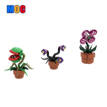 (Gobricks version) 246pcs MOC Small potted man-eating plant