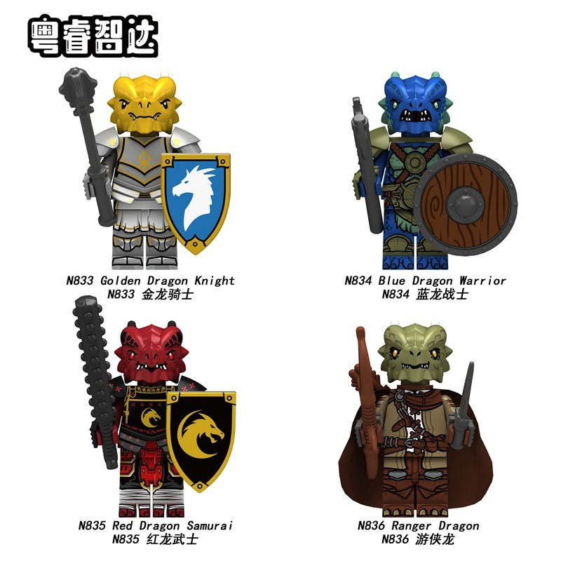 N833-836 Medieval Castle Series Dragon Knight Minifigures – Joy Bricks