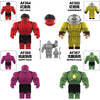 AF364-367 Superhero Red Hulk Minifigures