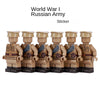 World War II Military Navy Russian Soviet British tank Corps sticker Minifigures