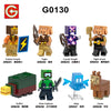 G0130 Minecraft Knight Piglin Sniffer Minifigures