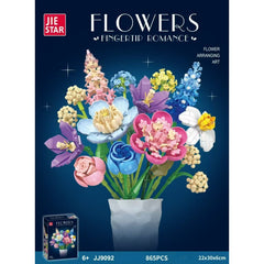 865pcs JIESTAR JJ9092 Flowers Fingertip Romance – Joy Bricks