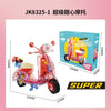 552 pcs JK8325 Super sweetheart motorcycle transparent version