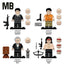 MB1100-1103 Classic movie characters Scarface Godfather Rambo Minifigures