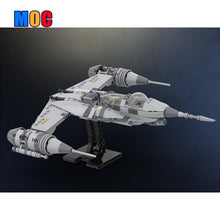 360pcs MOC-99914 PiXEL-DANs DIN DJARINs CUSTOM MODIFIED N-1 Starfighter WIZARD Playset