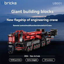 10400pcs/11660pcs Ubricks UB001 Liebherr LTM11200 Construction Crane （2026 updated version）