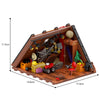 544PCS MOC lego cabin、lego a frame cabin、The Attic