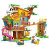 823pcs JIESTAR JJ9225 Rock Climbing Treehouse