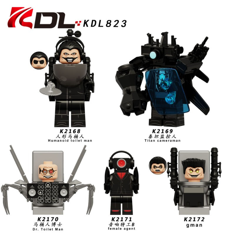 KDL823 Toilet Man Series Minifigures – Joy Bricks