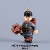 MT78-MT81 World War I German Prussian soldier Minifigures