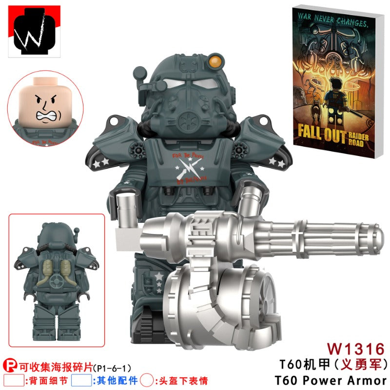 W1314-1322 Fallout: Power Armor series Minifigures – Joy Bricks